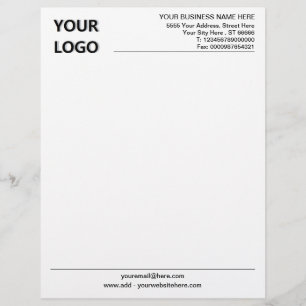 Personalized Business Office Letterhead with Logo