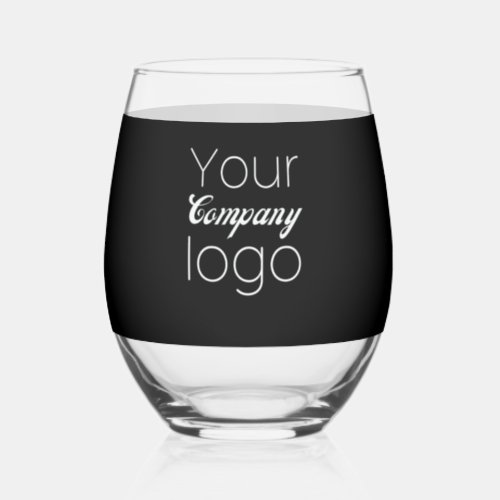 Personalized Business Promotional Add Logo Here St Stemless Wine Glass