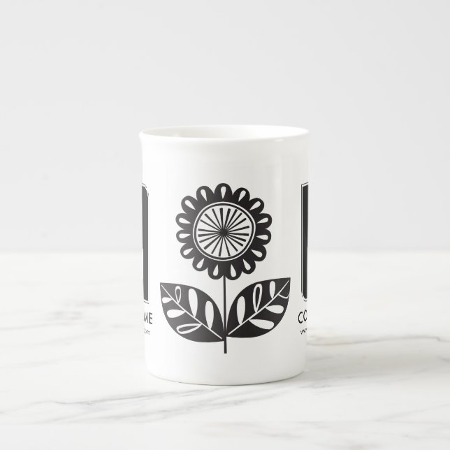 Personalized Business Promotional Logo Bone China Mug (Front)