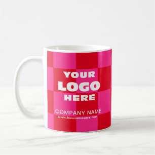 Personalized Business Promotional Logo Checker Coffee Mug