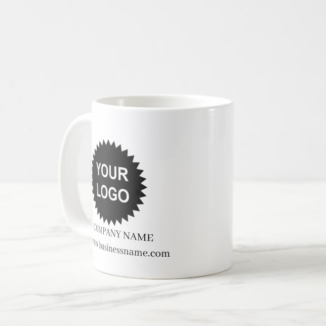 Personalized Business Promotional Logo Coffee Mug (Front Left)