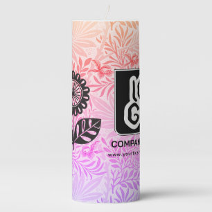 Personalized Business Promotional Logo Pillar Candle