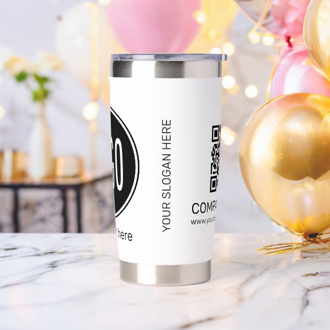 Personalized Business Promotional Logo, qr code Insulated Tumbler (Bachelor Party)