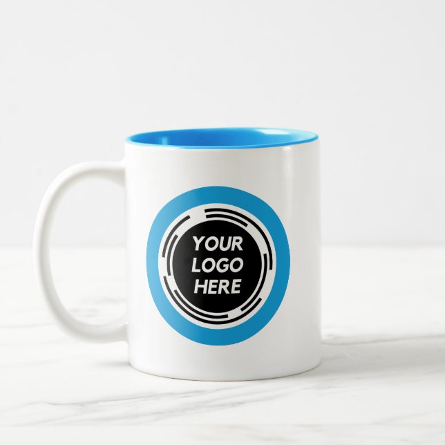 Personalized Business Promotional Logo Two-Tone Co Two-Tone Coffee Mug (Left)