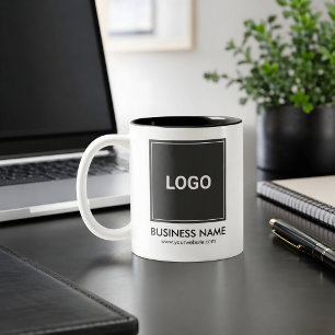 Personalized Business Promotional Logo  Two-Tone Coffee Mug