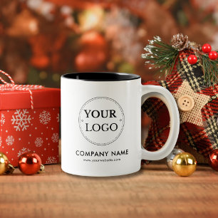 Personalized Business Promotional Logo Two-Tone Coffee Mug