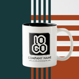 Personalized Business Promotional Logo Two-Tone Coffee Mug