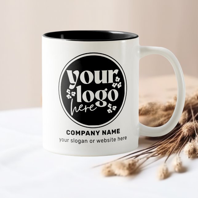 Personalized Business Promotional Logo Two-Tone Coffee Mug (Creator Uploaded)