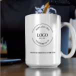 Personalized Business promotional logo website Two-Tone Coffee Mug<br><div class="desc">Boost your brand visibility with these Personalized Business Logo Mugs, perfect for corporate giveaways, employee gifts, and promotional events. Customize with your company logo, website, or slogan for a sleek and professional touch. Available for bulk orders, these high-quality mugs make a lasting impression while keeping your brand in hand every...</div>