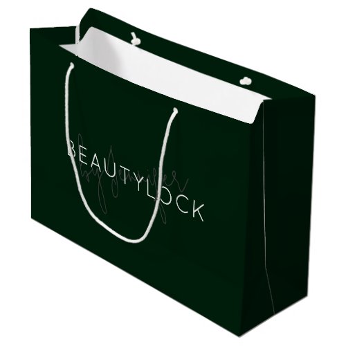 Personalized Business PromotionalShopping Green Large Gift Bag