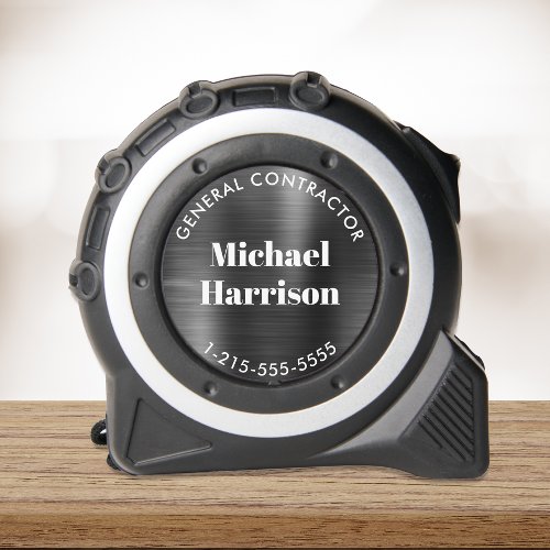 Personalized Business Silver Tape Measure