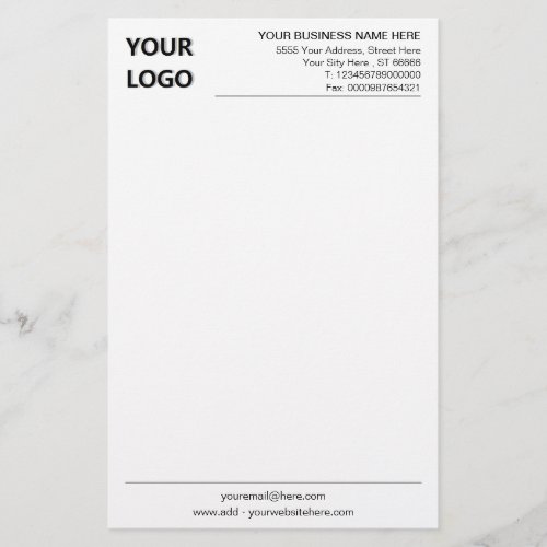 Personalized Business Stationery Your Own Design