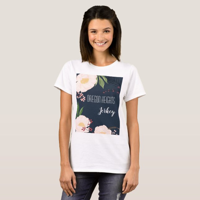 Personalized Business T-Shirt Baby Pink Cosmos on (Front Full)