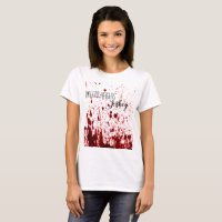 Personalized Business T-Shirt Blood Splatter Vampi