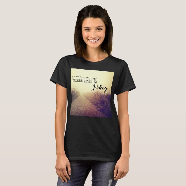 Personalized Business T-Shirt Sunrise Pathway Walk (Front Full)