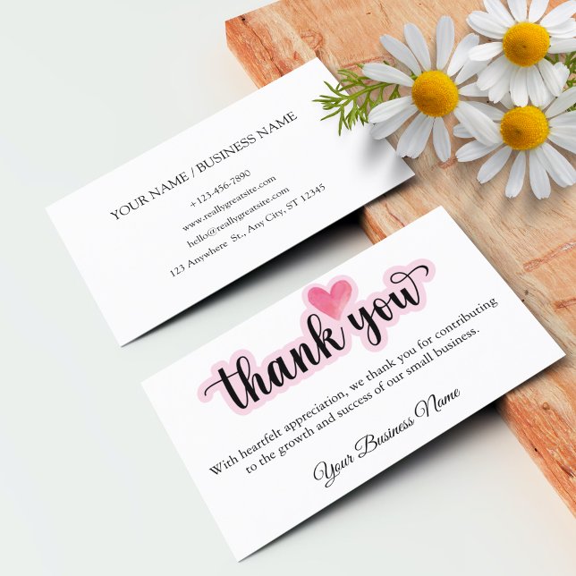 Personalized Business Thank Card For Your Order (Personalized Business Thank Card For Your Order)