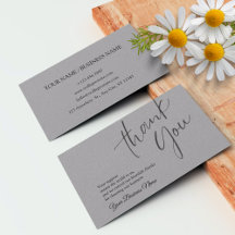 Personalized Business Thank You Card