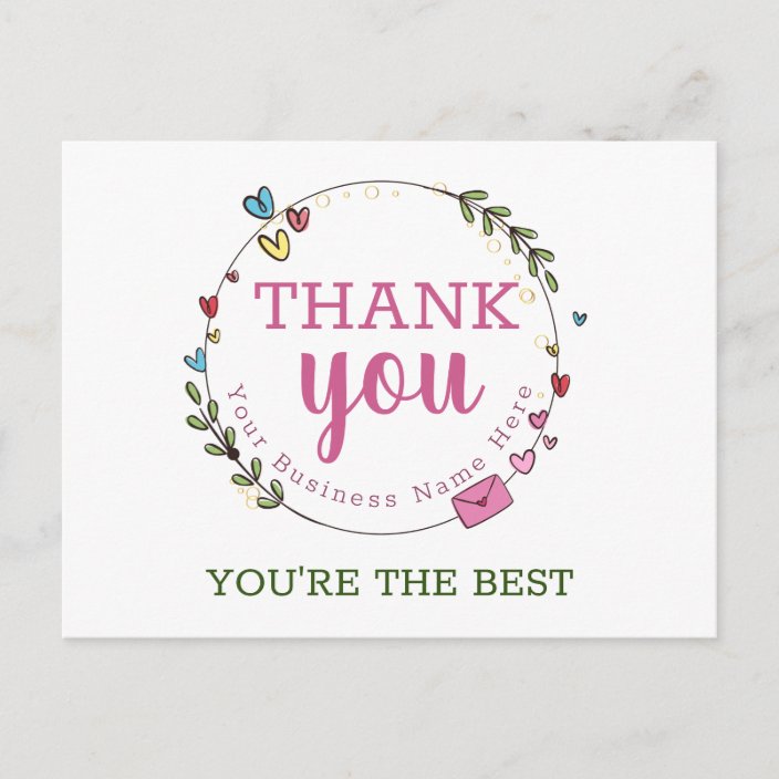 Personalized Business Thank You Cards
