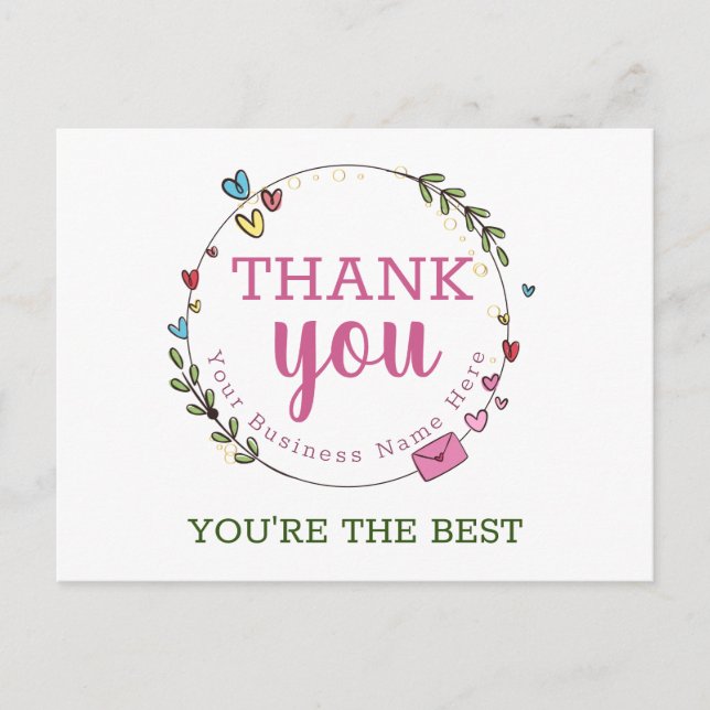 Personalized Business Thank You Cards (Front)