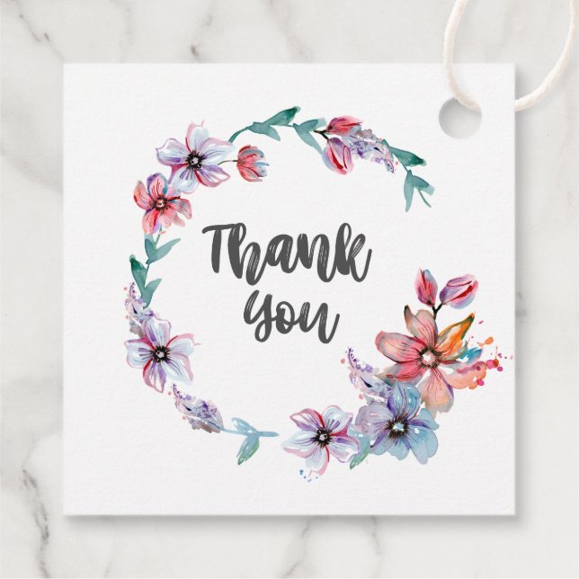 Personalized Business Thank You  Hang Tag (Back)
