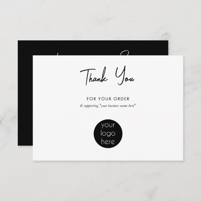 Personalized Business Thank You Logo (Front/Back)