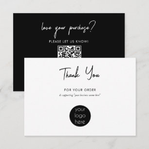 Personalized Business Thank You Logo Card