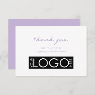 Personalized Business Thank You Logo Purple