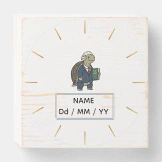 Personalized Business Turtle Watch Wooden Box Sign