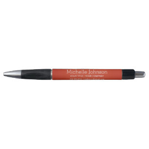 Personalized Business Vermilion Grainy Texture Pen