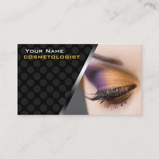 Personalized BusinessCards For Make Up Cosmetics Business Card (Front)