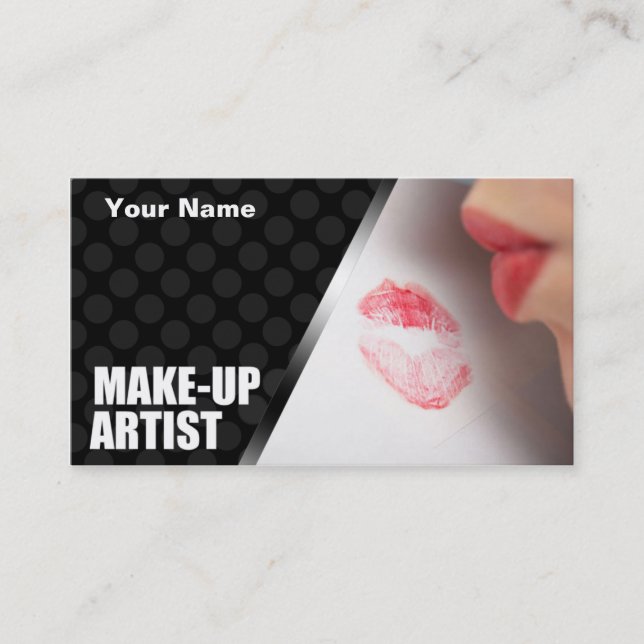 Personalized BusinessCards For Makeup Artists Business Card (Front)