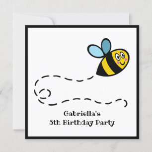 Personalized Busy Bumblebee Invitation