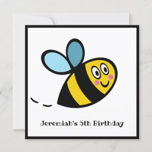Personalized Busy Bumblebee Invitation