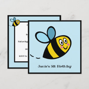 Personalized Busy Bumblebee Invitation