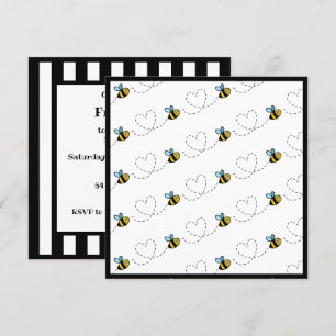 Personalized Busy Bumblebee Invitation