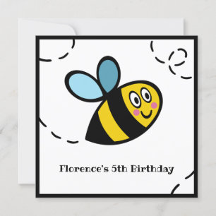 Personalized Busy Bumblebee Invitation