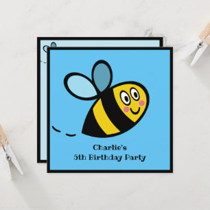 Personalized Busy Bumblebee Invitation
