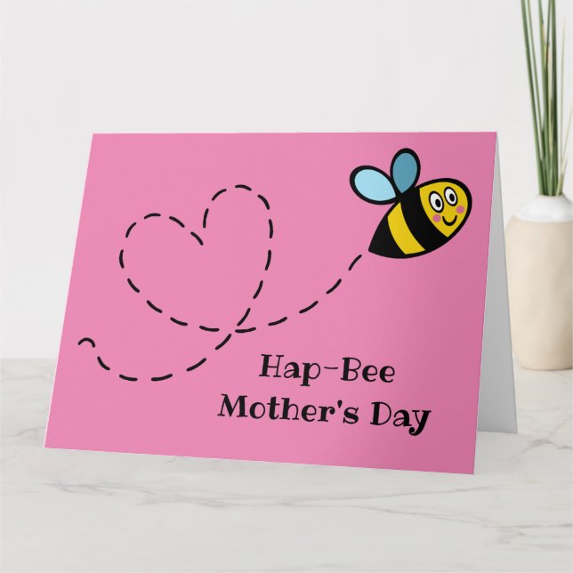 Personalized Busy Bumblebee Mother's Day Card (Front)