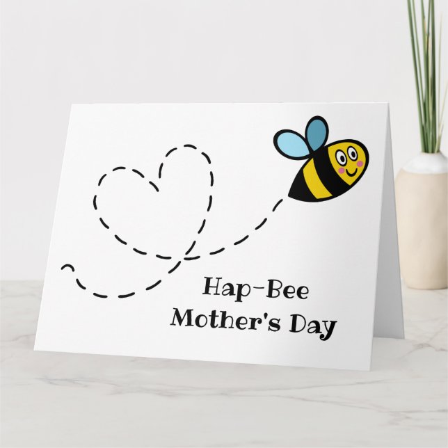 Personalized Busy Bumblebee Mother's Day Card (Front)
