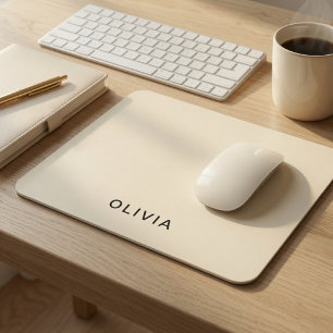 Personalized Buttercream Custom Name Mouse Pad