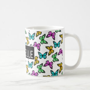 Personalized Butterflies Coffee Mug