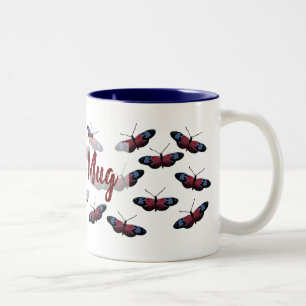 Personalized Butterflies Flight Two-Tone Mug