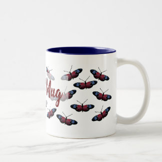 Personalized Butterflies Flight Two-Tone Mug