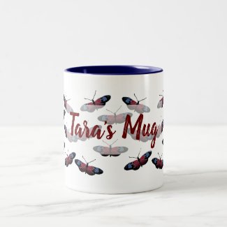 Personalized Butterflies Flight Two-Tone Mug