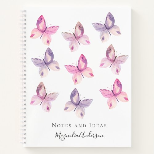Personalized Butterflies Notebook