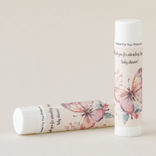 Personalized Butterfly Baby Shower Favors Gifts Lip Balm