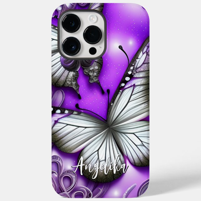 Personalized Butterfly Case-Mate iPhone Case (Back)