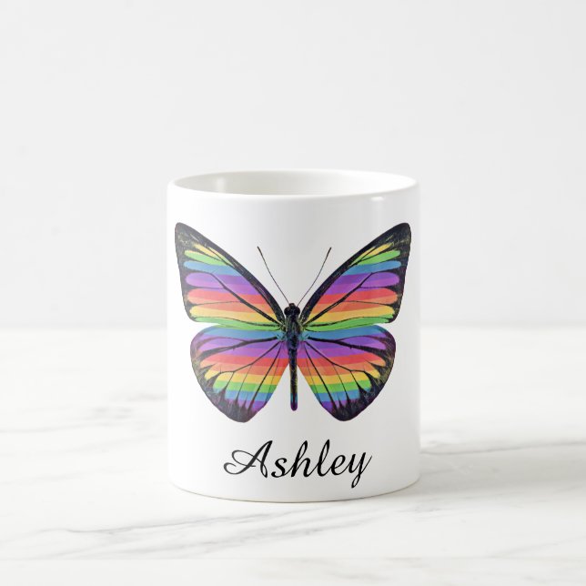 Personalized Butterfly Coffee Mug (Center)