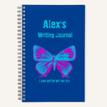 Personalized Butterfly, Colorful Butterfly Journal
