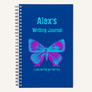 Personalized Butterfly, Colorful Butterfly Journal